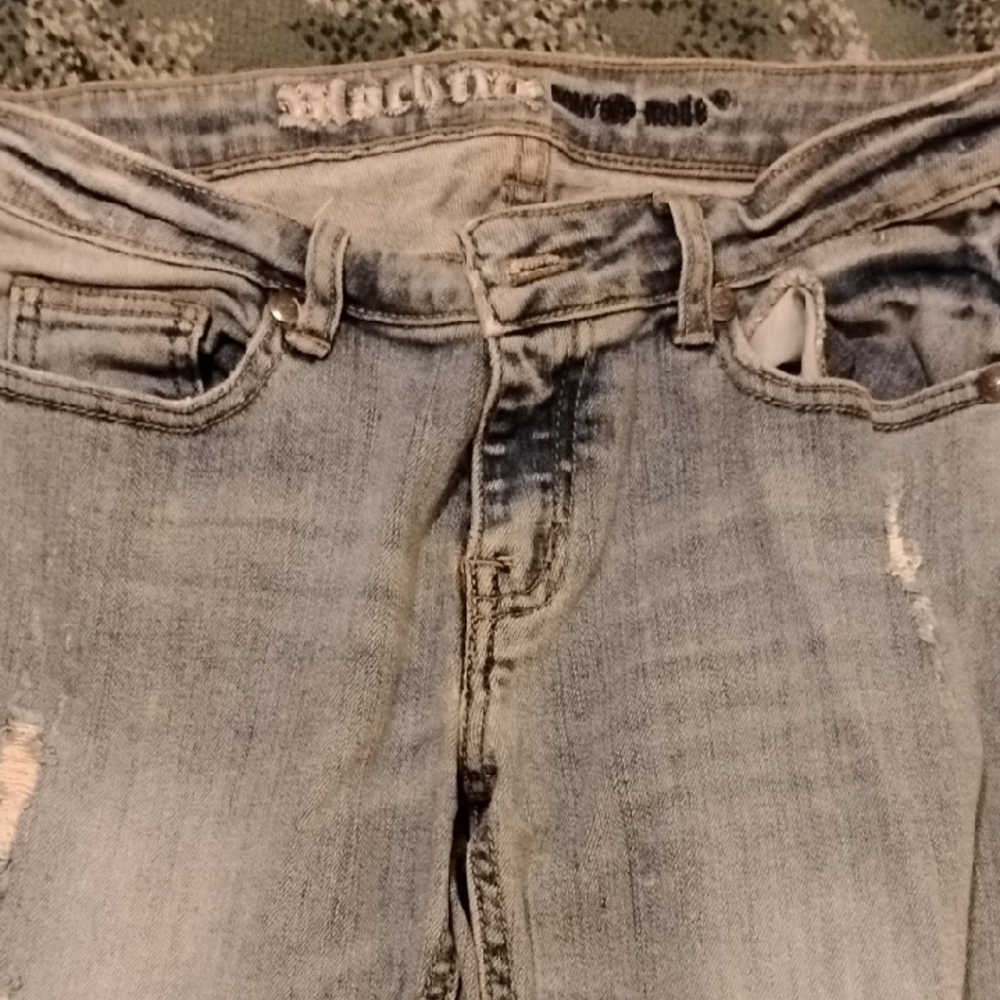 Machine  Boyfriend Jeans with Vintage Distress 26 Sz Y2K Vintage